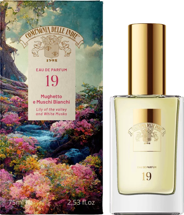 COMPAGNIA DELLE INDIE MUGHETTO MUSCHIO BIANCO 19 - woda perfumowana Konwalia i Białe Piżmo (75 ml)