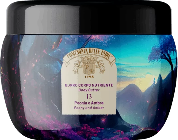 COMPAGNIA DELLE INDIE BURRO CORPO PEONIA E AMBRA 13 - masło do ciała Piwonia i Ambra (250 ml)