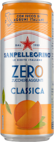 Sanpellegrino Aranciata ZERO - Gazowany napój ze słodkich pomarańczy bez cukru (330 ml)