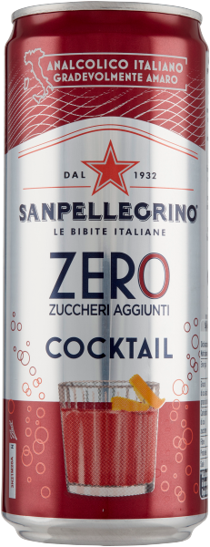 Sanpellegrino Cocktail ZERO - Gazowany napój imbirowy bez cukru (330 ml)