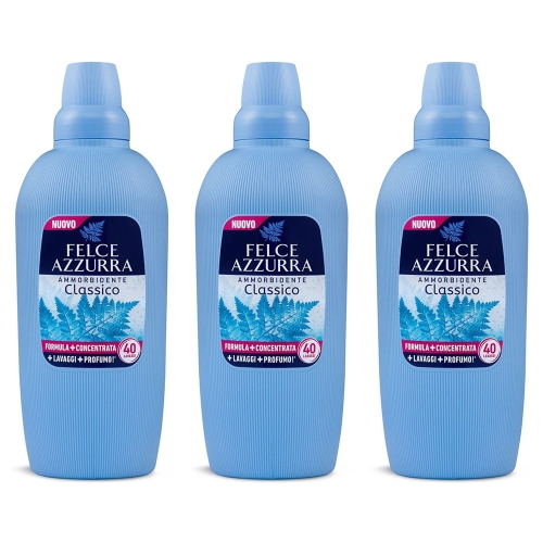 Zestaw Felce Azzurra Classico - Płyn do płukania (3 x 2L)