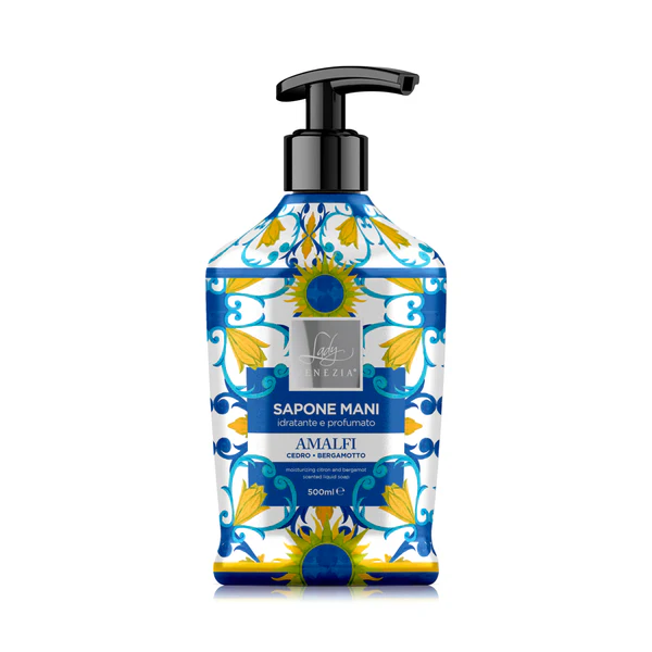 VENEZIA SAPONE MANI CERAMICHE AMALFI CEDRO&BERGA - mydło w płynie cedr i bergamotka (500 ml)