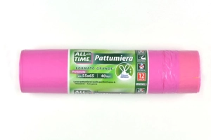 All time Pattumiera Rosa - worki na śmieci zapachowe z taśmą (12 szt. - 40L)