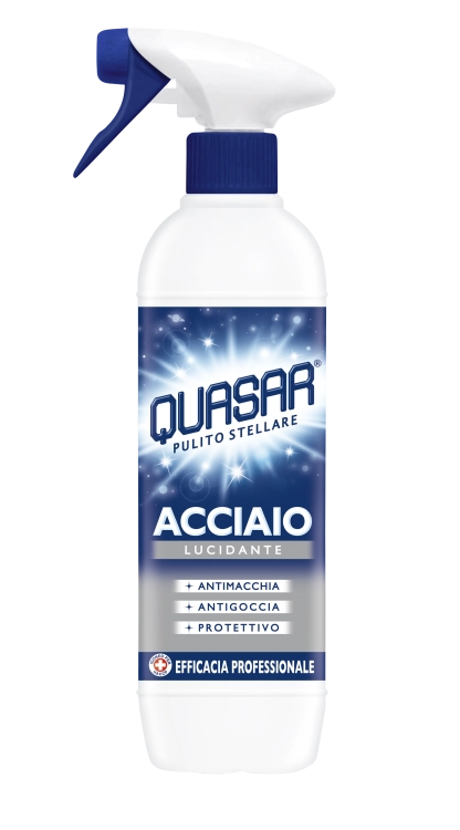 Quasar Acciaio - profesjonalny płyn do czyszczenia metali w sprayu (580 ml)