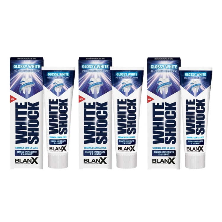 Zestaw Blanx White Shock - wybielająca pasta do zębów (3x75ml)