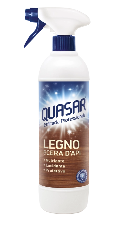 Quasar Legno - profesjonalny płyn do czyszczenia powierzchni drewnianych i parkietów (580 ml)