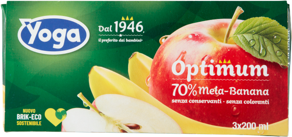 Yoga Optimum Mela Banana - Sok Jabłko-Banan (3 x 200 ml)