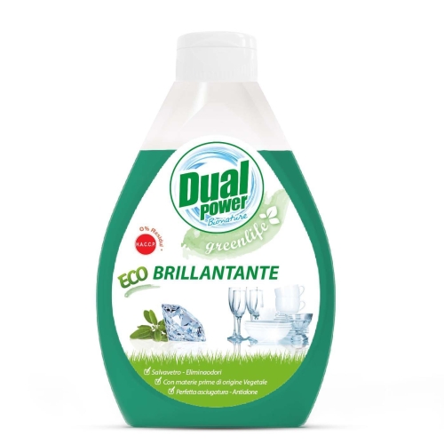 DUAL POWER ECO - Nabłyszczacz do zmywarek GREENLIFE (300 ml)
