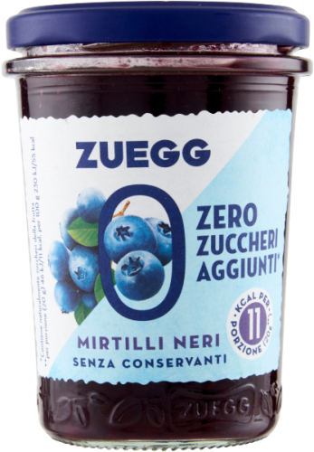Zuegg Mirtilli - Dżem z czarnych jagód bez dodatku cukru (220 g)