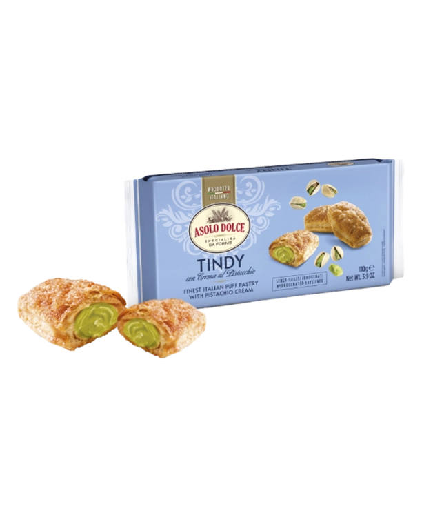 Asolo Dolce Tindy Pistacchio - ciastka z kremem pistacjowym (110 g)