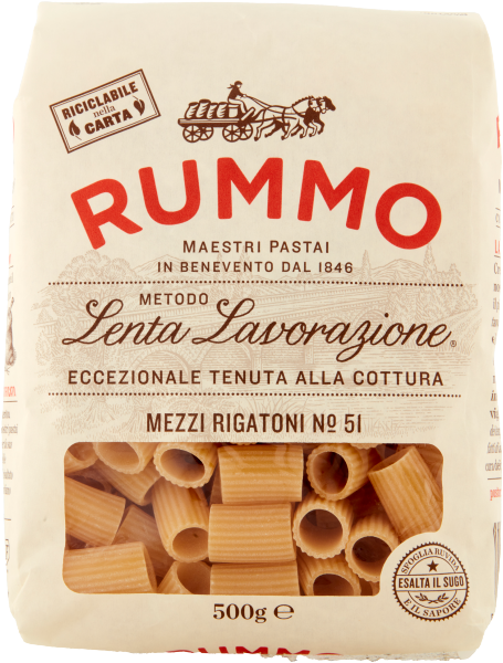 Rummo Mezzi Rigatoni n. 51 - Makaron rurki (500 g)