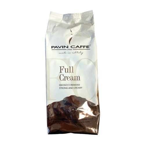 Aromatyczna włoska kawa Arabika i Robusta Full Cream - Pavin Caffe (1 kg)