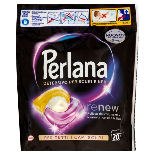 Perlana Neri - Kaspułki do ciemnego prania (20 szt.)