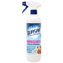 Quasar Igienizzante Casa Animali - profesjonalny płyn do czyszczenia i dezynfekcji w sprayu (580 ml)