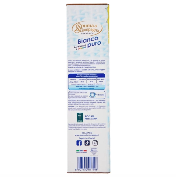 Spuma di Sciampagna Bianco Puro - proszek 2w1 do białego i koloru