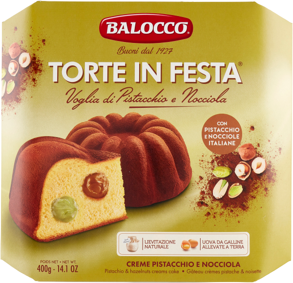 Balocco Torte in Festa - włoska babka z pistacjami i orzechami 400g