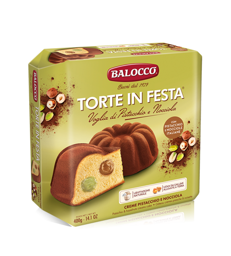 Balocco Torte in Festa - włoska babka z pistacjami i orzechami (400 g)
