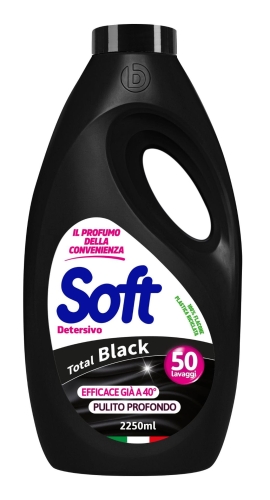 Soft Total Black - Płyn do prania czarnych tkanin (2,25 l - 50 p)