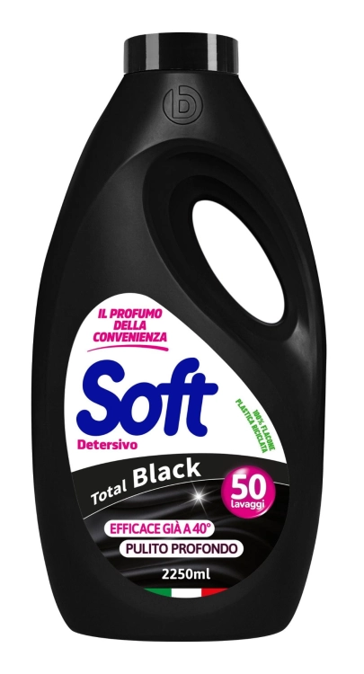 Soft Total Black - Płyn do prania czarnych tkanin (2,25 l - 50 p)
