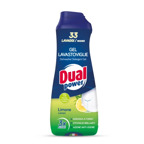 Dual Power All in 1 Cytryna- Skoncentrowany żel do mycia naczyń w zmywarce (660ml- 33cykle)