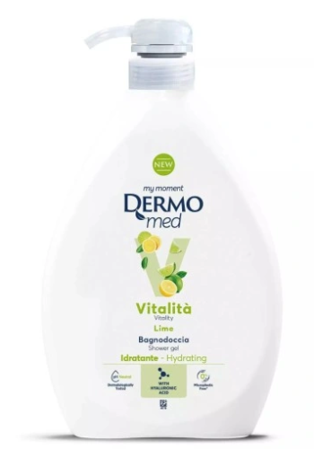 Dermomed Lime - Żel pod prysznic Aloes (1 L)