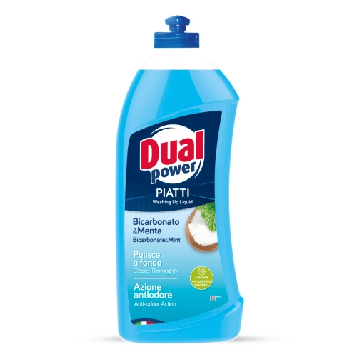 Dual Power Piatti Bicarbonato e Menta - płyn do mycia naczyń (1 L)