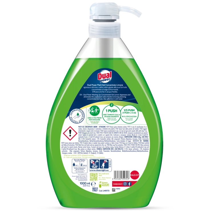 Dual Power Cytryna - Koncentrat do mycia naczyń (1 L)