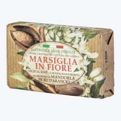 Marsiglia in Fiore Mandorla Arancio - mydło w kostce Migdały i Pomarańcza (125 g)