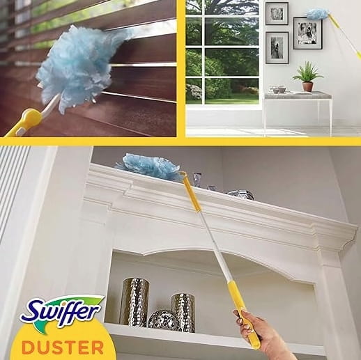 Swiffer XXXL Duster KIT - Miotełka XXL + 2 Wkłady zestaw do usuwania kurzu 90 cm