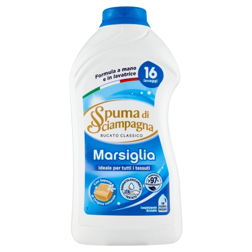 Spuma di Sciampagna Marsylia - Płyn do prania z mydłem marsylskim (800 ml - 16 p)
