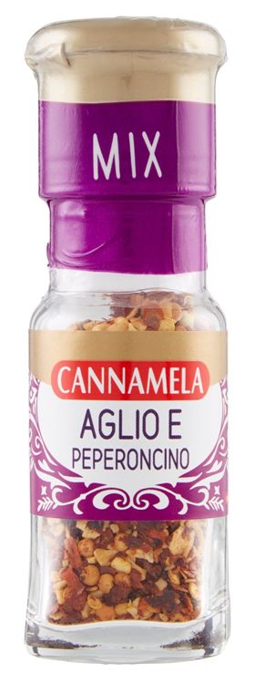 Cannamela Aglio e Peperoncino - mieszanka czosnku i papryczki chili w płatkach (22 g)