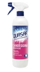 Quasar Candeggina Mousse - profesjonalny, odtłuszczacz z wybielaczem w sprayu pianka (580 ml)