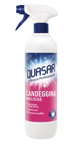 Quasar Candeggina Mousse - profesjonalny, odtłuszczacz z wybielaczem w sprayu pianka (580 ml)