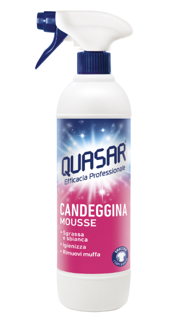 Quasar Candeggina Mousse - profesjonalny, odtłuszczacz z wybielaczem w sprayu