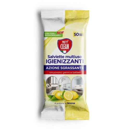Liabel Pretty Clean Limone - ściereczki chusteczki nawilżane do różnych powierzchni Cytryna (50 szt.)