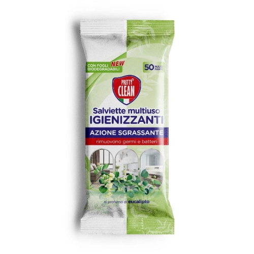 Liabel Pretty Clean Eucalipto - ściereczki chusteczki nawilżane do różnych powierzchni Eukaliptus (50 szt.)