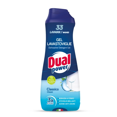 Dual Power Classico - Skoncentrowany żel do zmywarki (660 ml - 33 cykle)