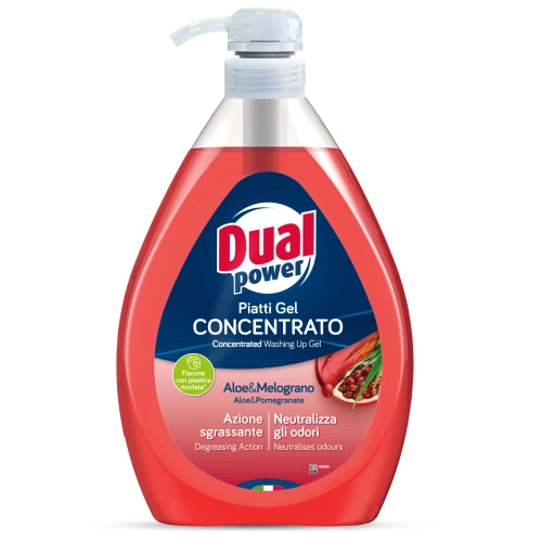 DUA0061 Dual Power Aloes i granat - Koncentrat do mycia naczyń (1L)