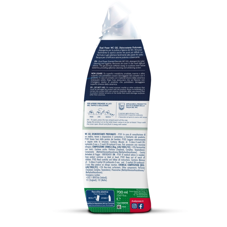 Dual Power Disincrostante Profumato - Żel do WC odkamieniający perfumowany (700 ml)
