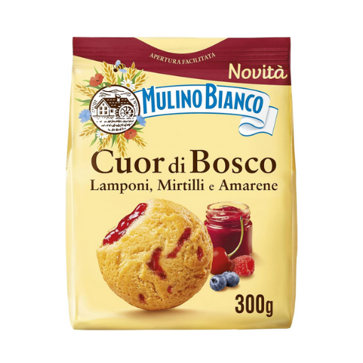 Mulino Bianco Cuor di Bosco - ciastka z owocowym nadzieniem (300g)