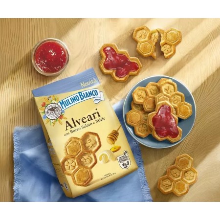 Mulino Bianco Alveari - kruche ciastka z miodem (300g)