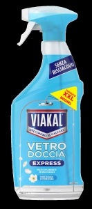 Viakal Vetro Doccia Express Fiore Bianco - płyn do mycia kabin prysznicowych w sprayu (800 ml)