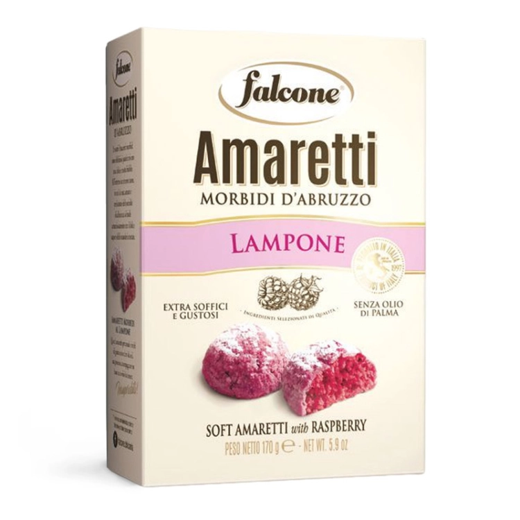 Falcone Amaretti Lampone - ciasteczka malinowe (170 g)