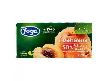 Yoga Optimum Albicocca - Sok morelowy (3 x 200 ml)