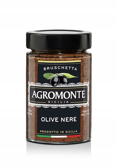 Agromonte Olive Nere - bruschetta z czarnych oliwek (100g)