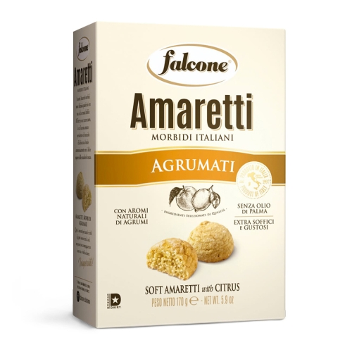 Falcone Amaretti Agrumati - ciastka kruche o smaku cytrusowym (170 g)