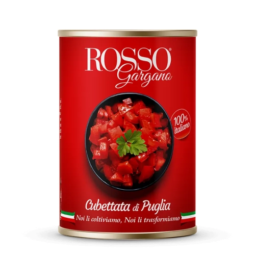 Rosso Gargano Cubettata di Puglia - pomidory kostki (400g)