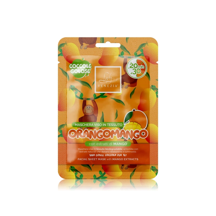 LADY VENEZIA Orangomango - Maseczka do twarzy z ekstraktem z mango (1 szt.)