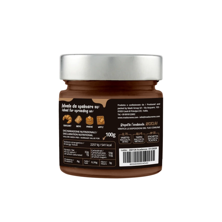 Mado Crema Nocciola - krem do smarowania orzechy laskowe (200g)