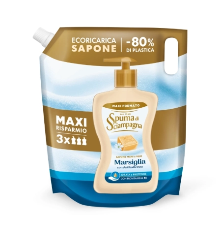 Spuma di Sciampagna Marsylia - mydło w płynie uzupełnienie (1300 ml)
